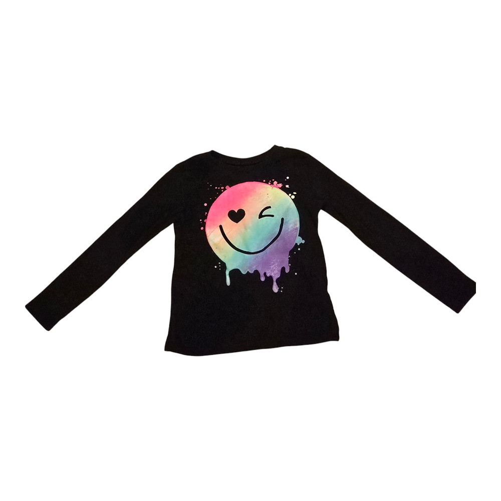 Children's Place Long Sleeve Rainbow Smiley Shirt XS